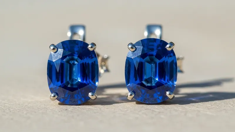 Boucles d'oreilles saphir serti griffes : guide achat